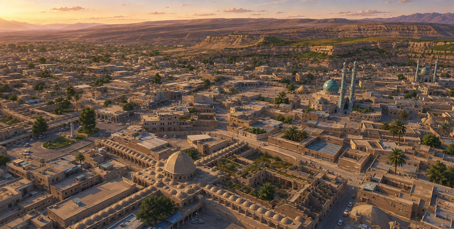 نمایی از  شهر لار